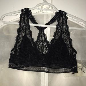 Topshop black lace bralette